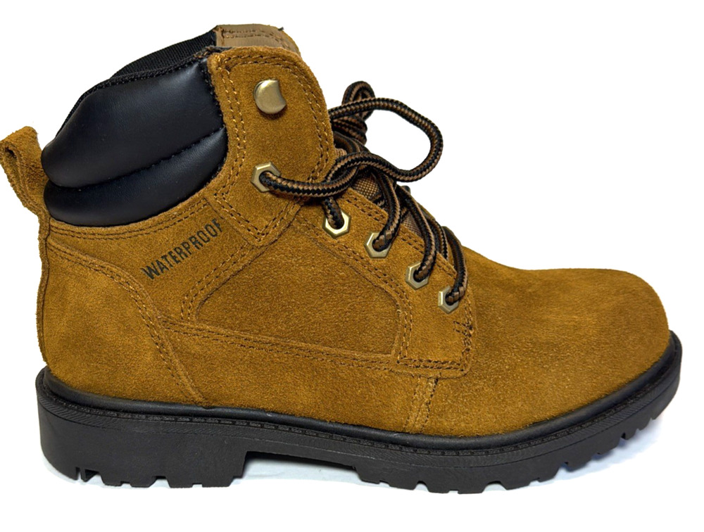 Brahma Waterproof Bravo Men's Size 7 Wide Work Boots Brown Suede Oil Resistant